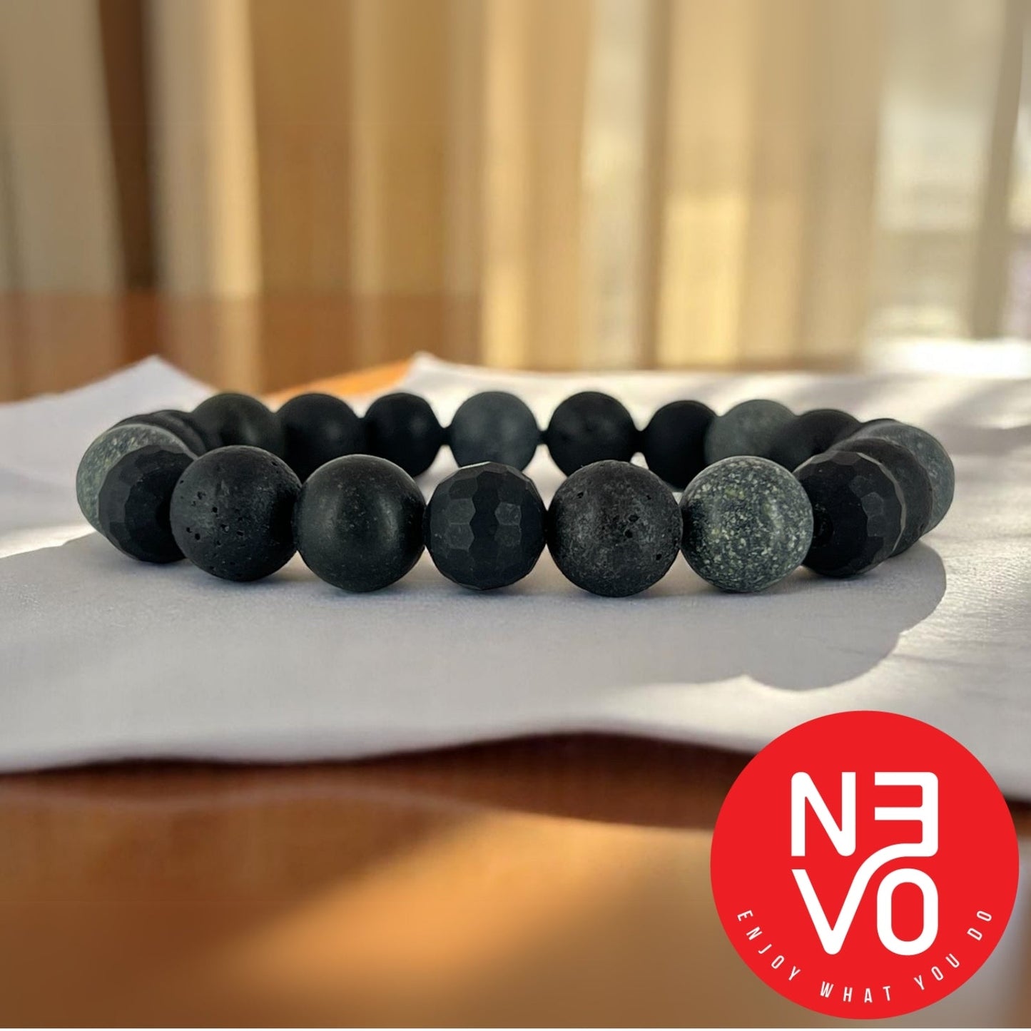 N3VO Terrain Beaded Bracelet - Black