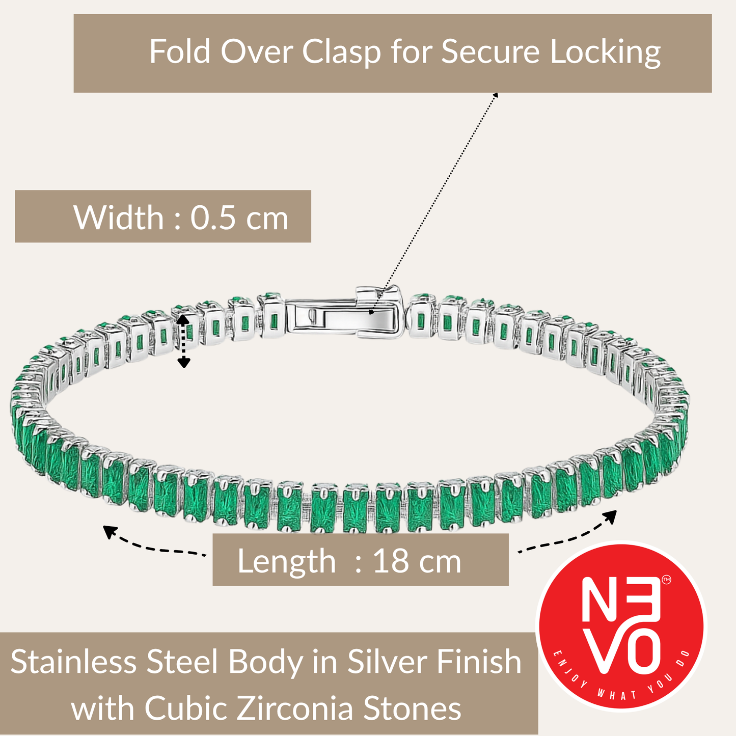 N3VO Luxe Tennis Bracelet