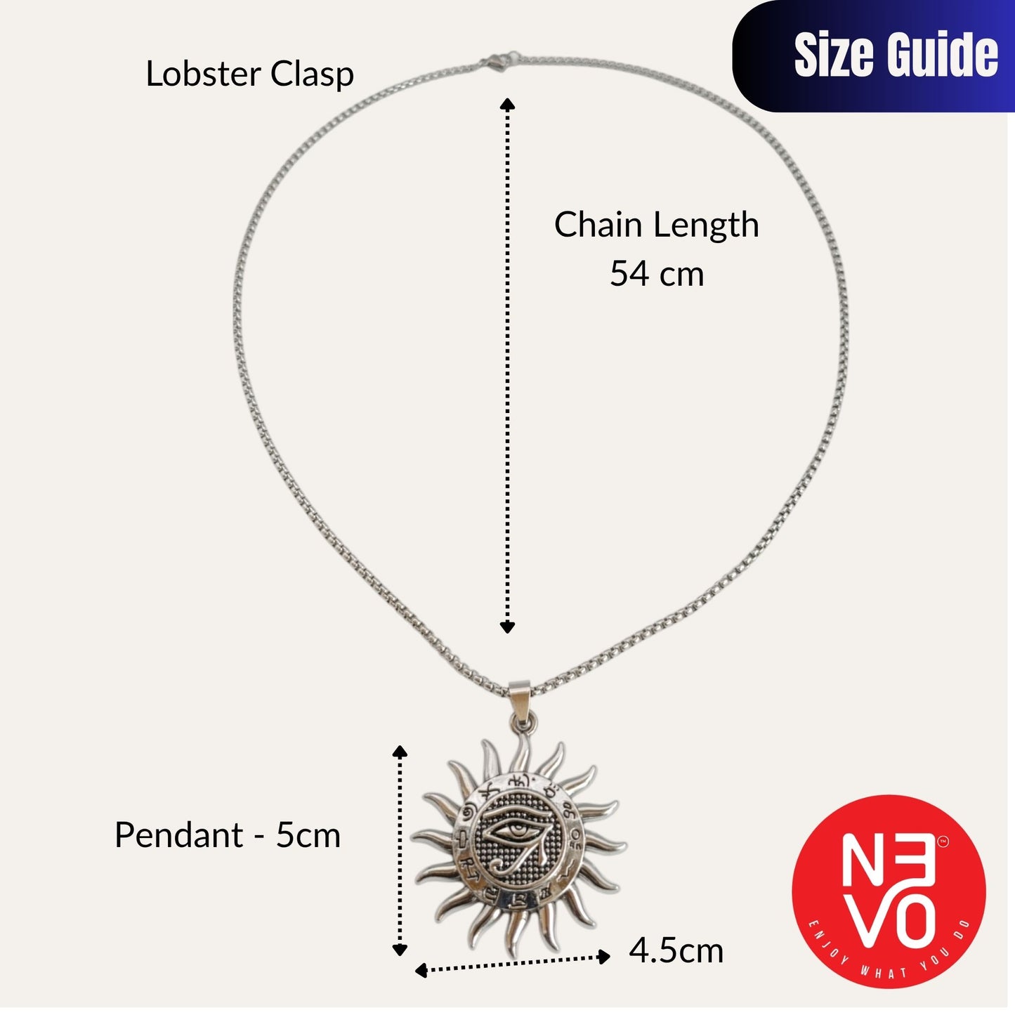 N3VO Sol Sentinel Chain Pendant