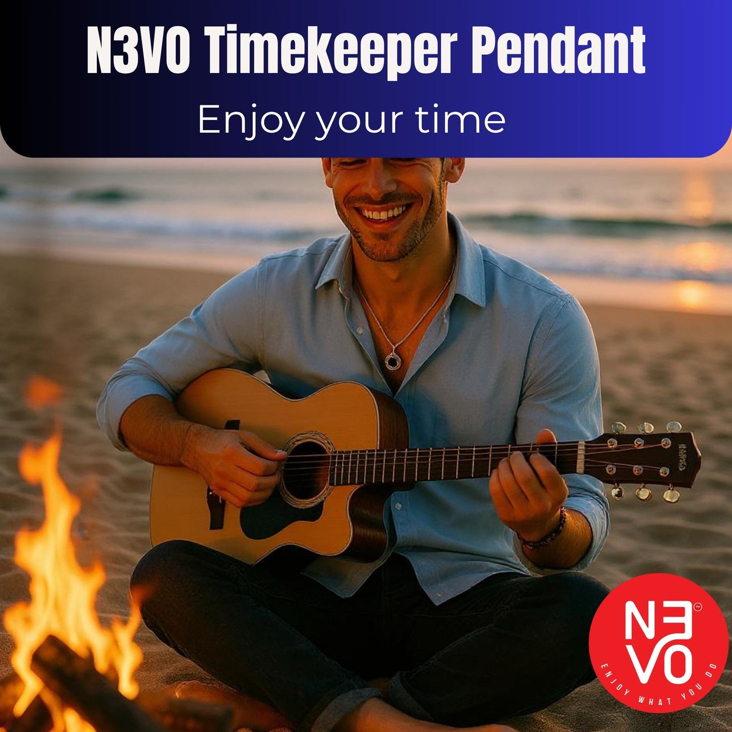 N3VO Timekeeper Chain Pendant