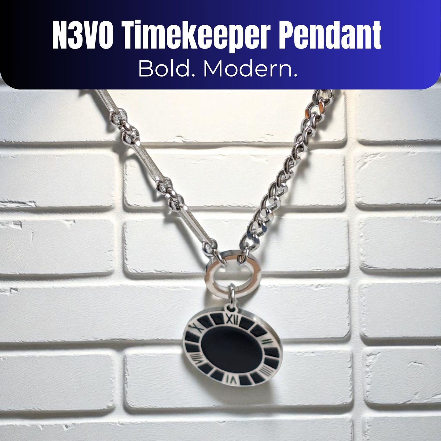 N3VO Timekeeper Chain Pendant