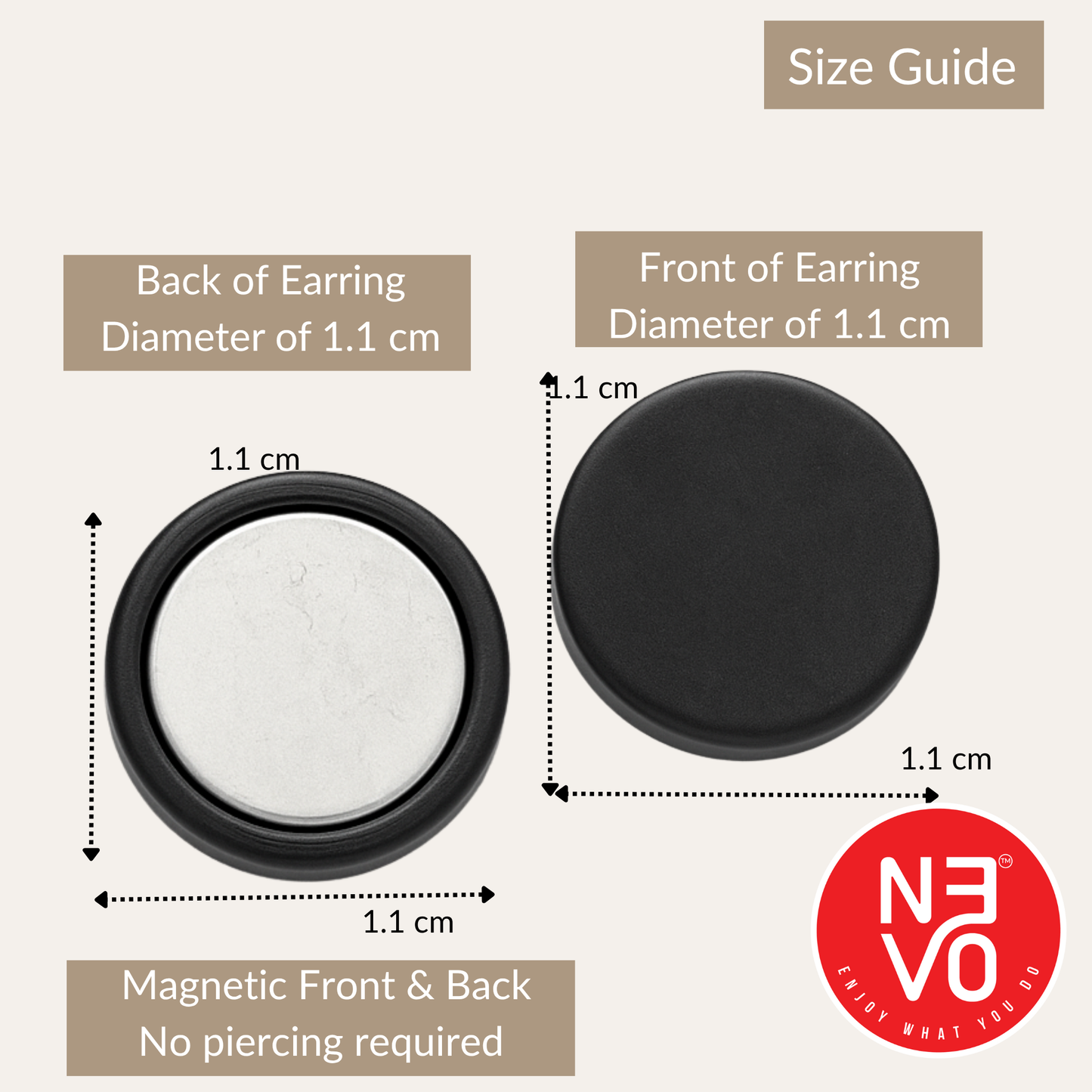 N3VO Blackout Pulse Studs