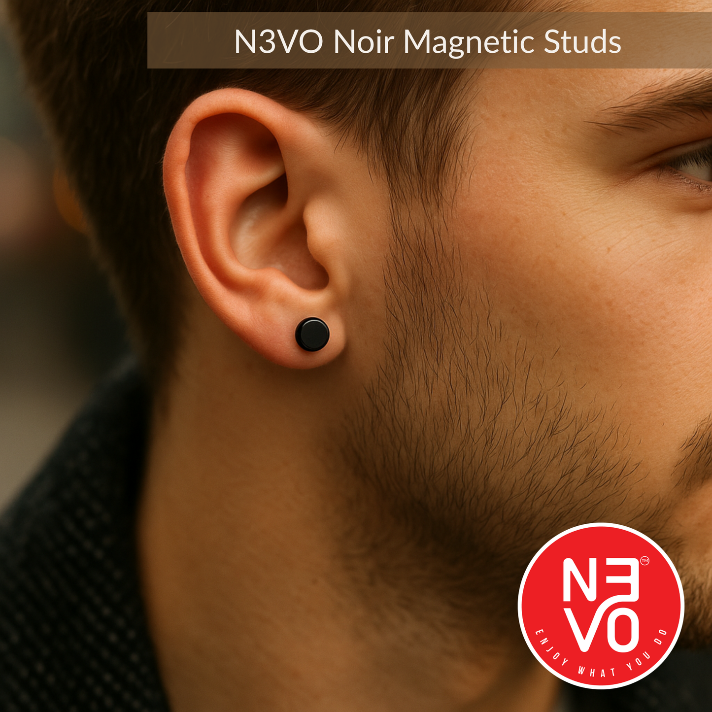 N3VO Noir Magnetic Studs