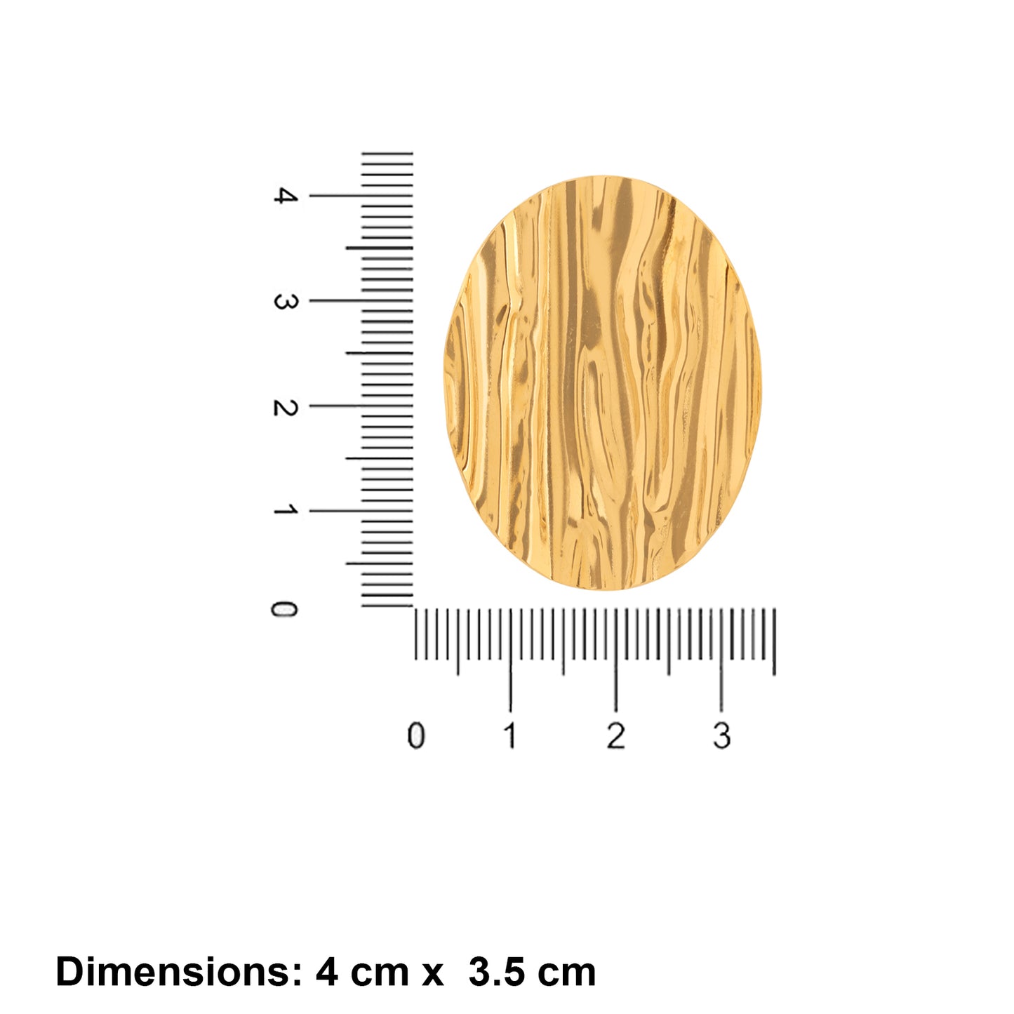 N3VO Textured Stud Earrings