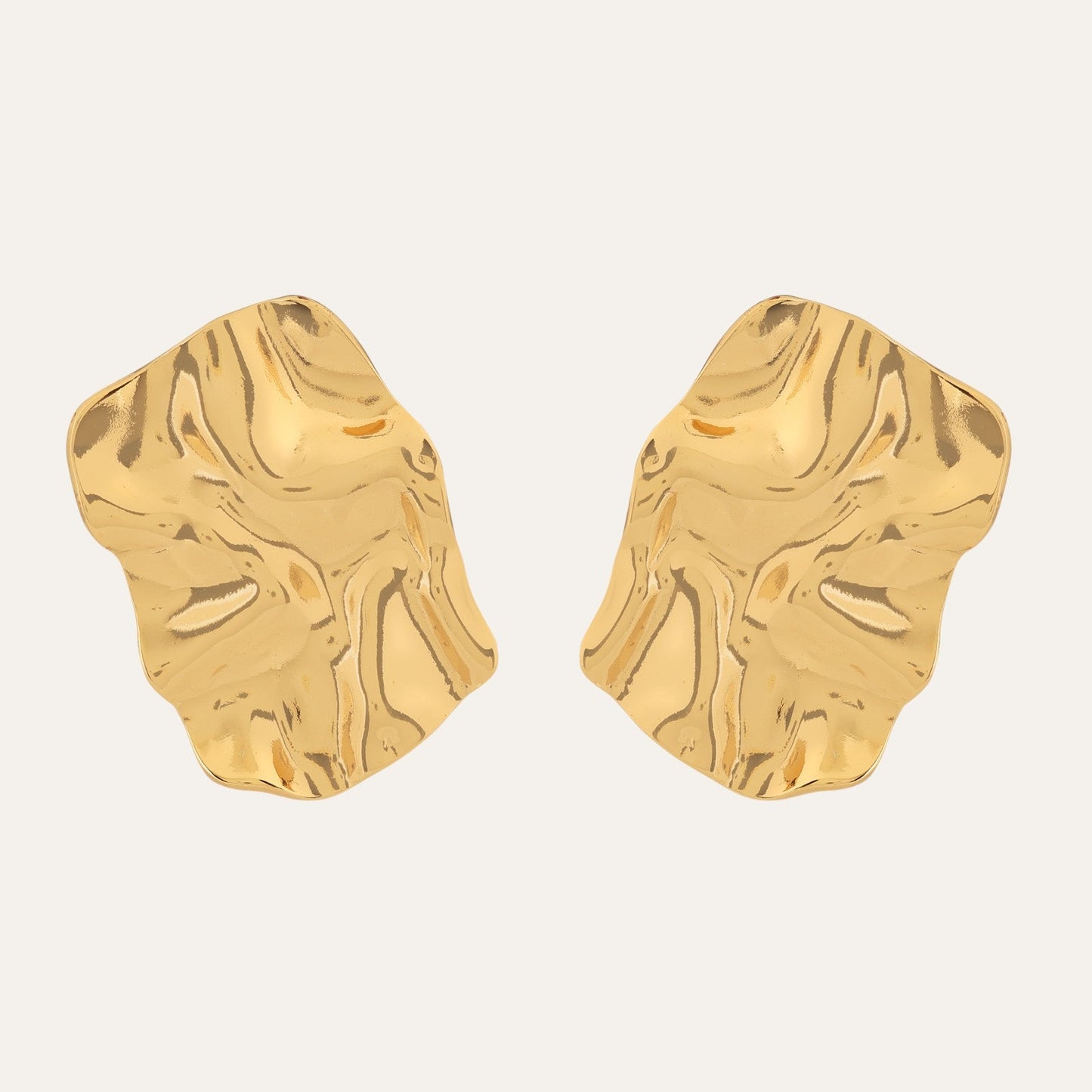 N3VO Luminara Flow Stud Earrings