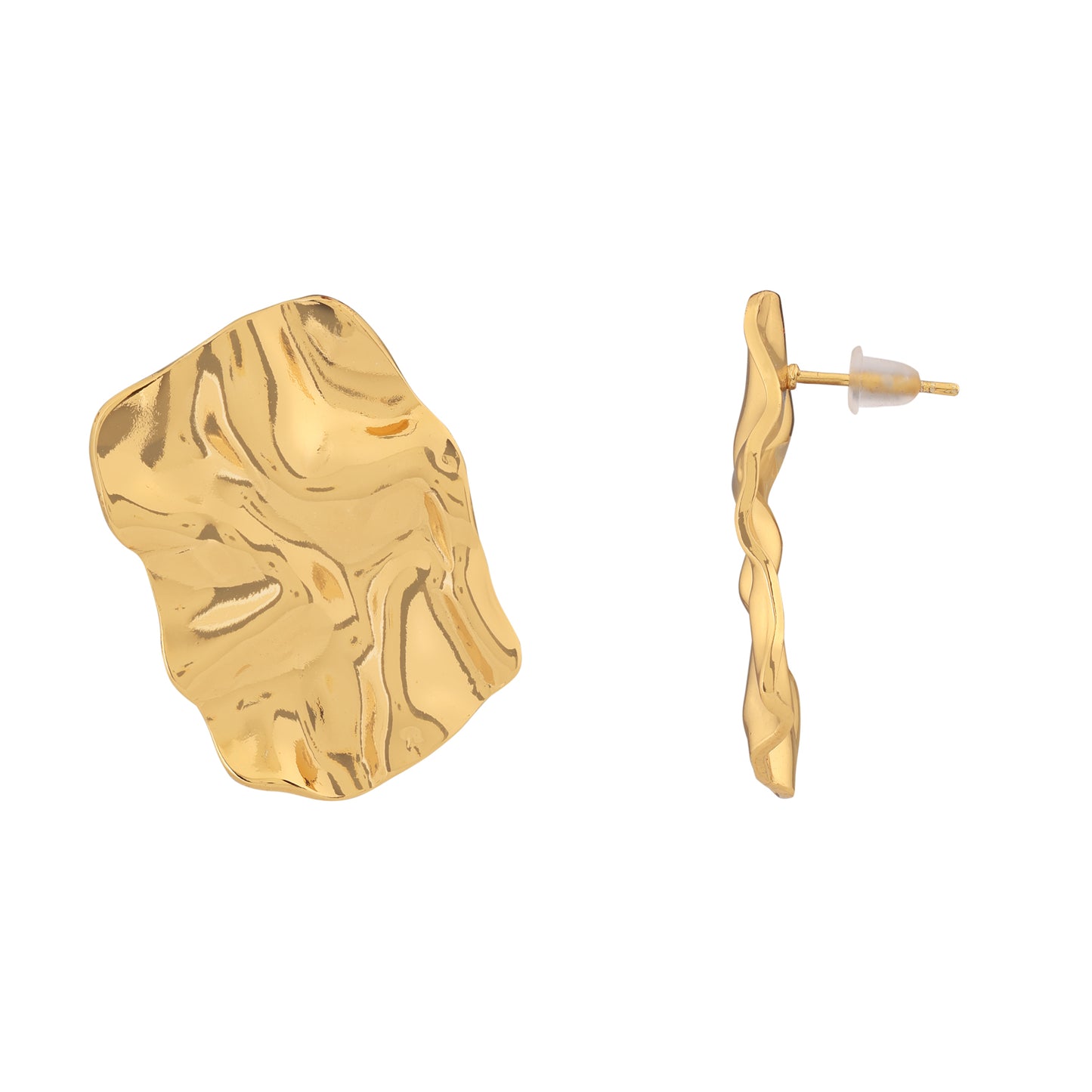N3VO Luminara Flow Stud Earrings
