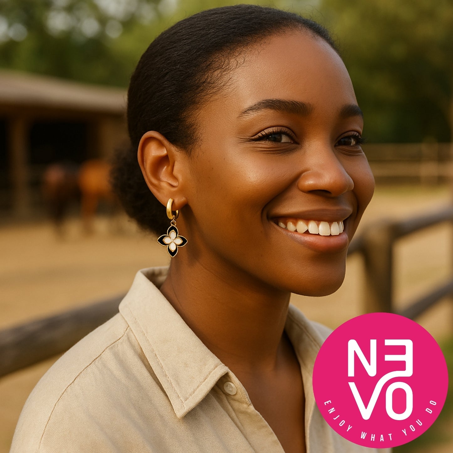 N3VO Noir Bloom Earrings