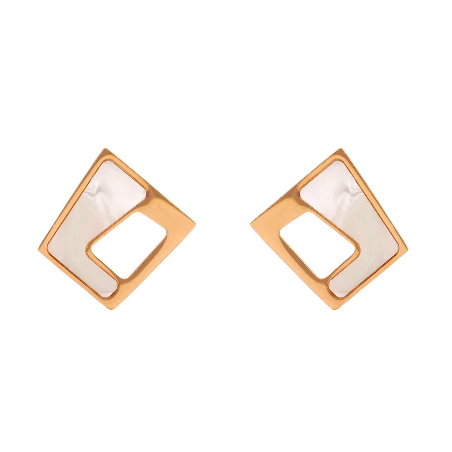 N3VO Pearl Prism Earrings