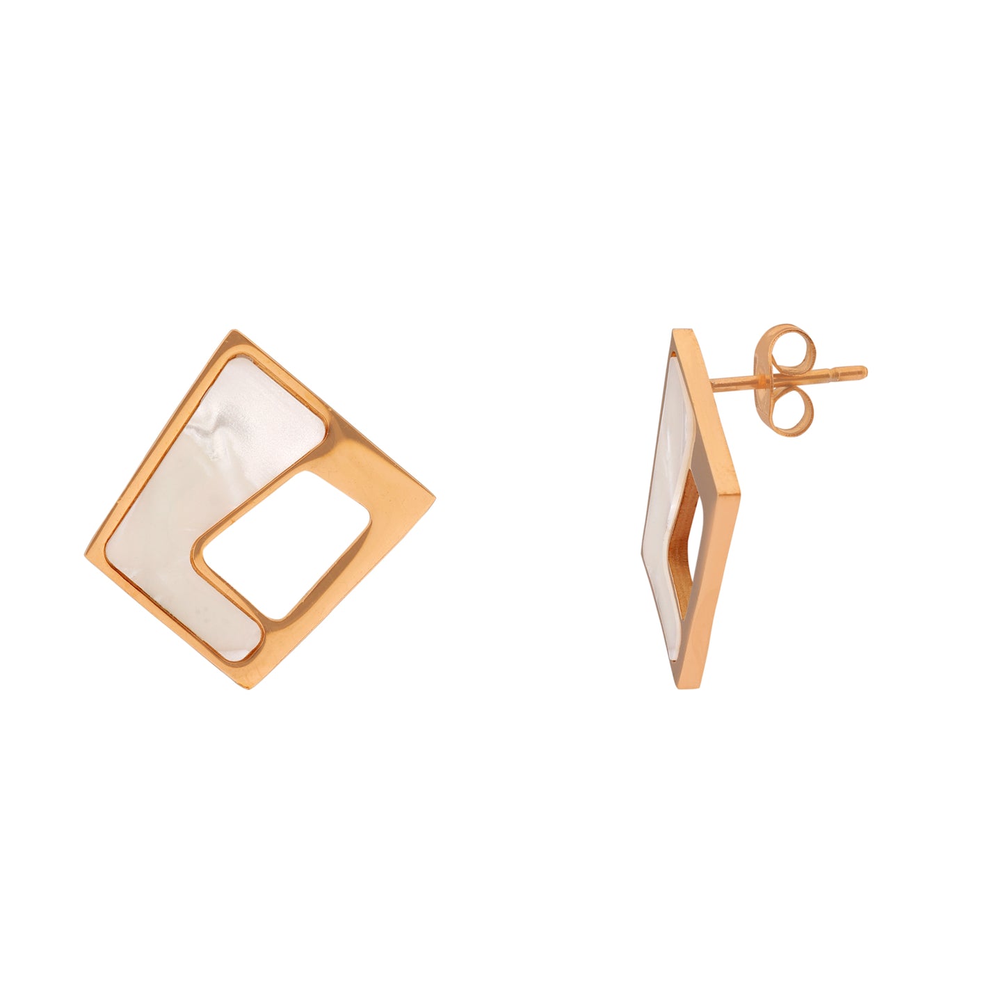 N3VO Pearl Prism Earrings