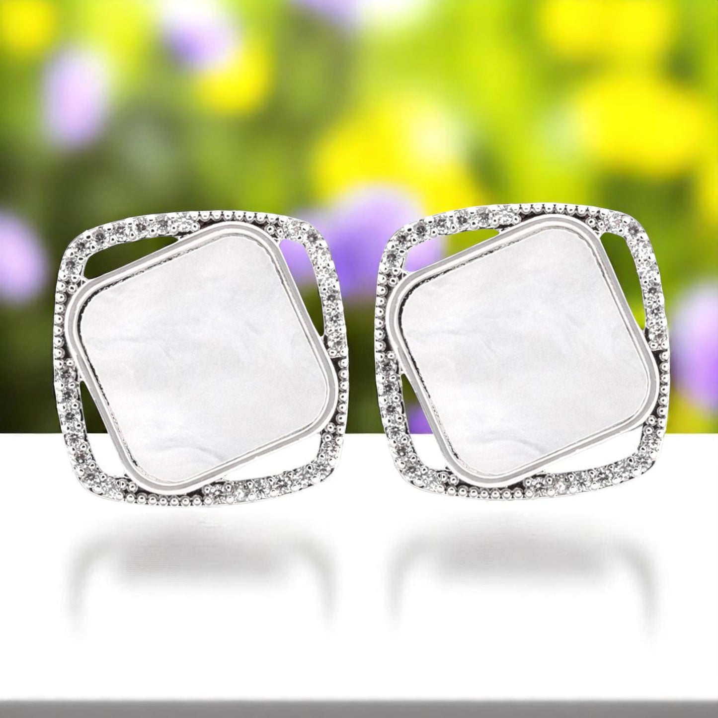 N3VO Luxe Pavé Earrings
