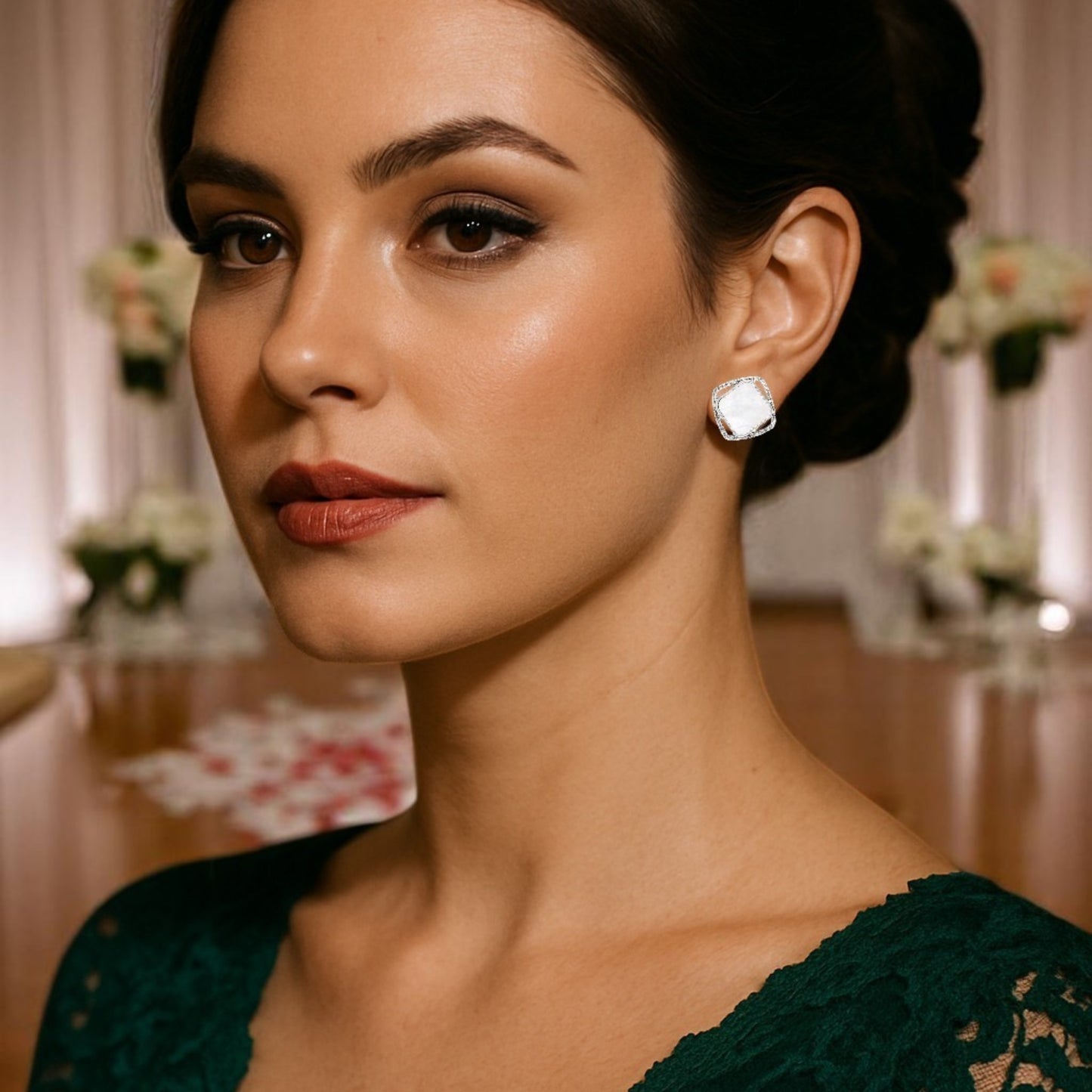 N3VO Luxe Pavé Earrings