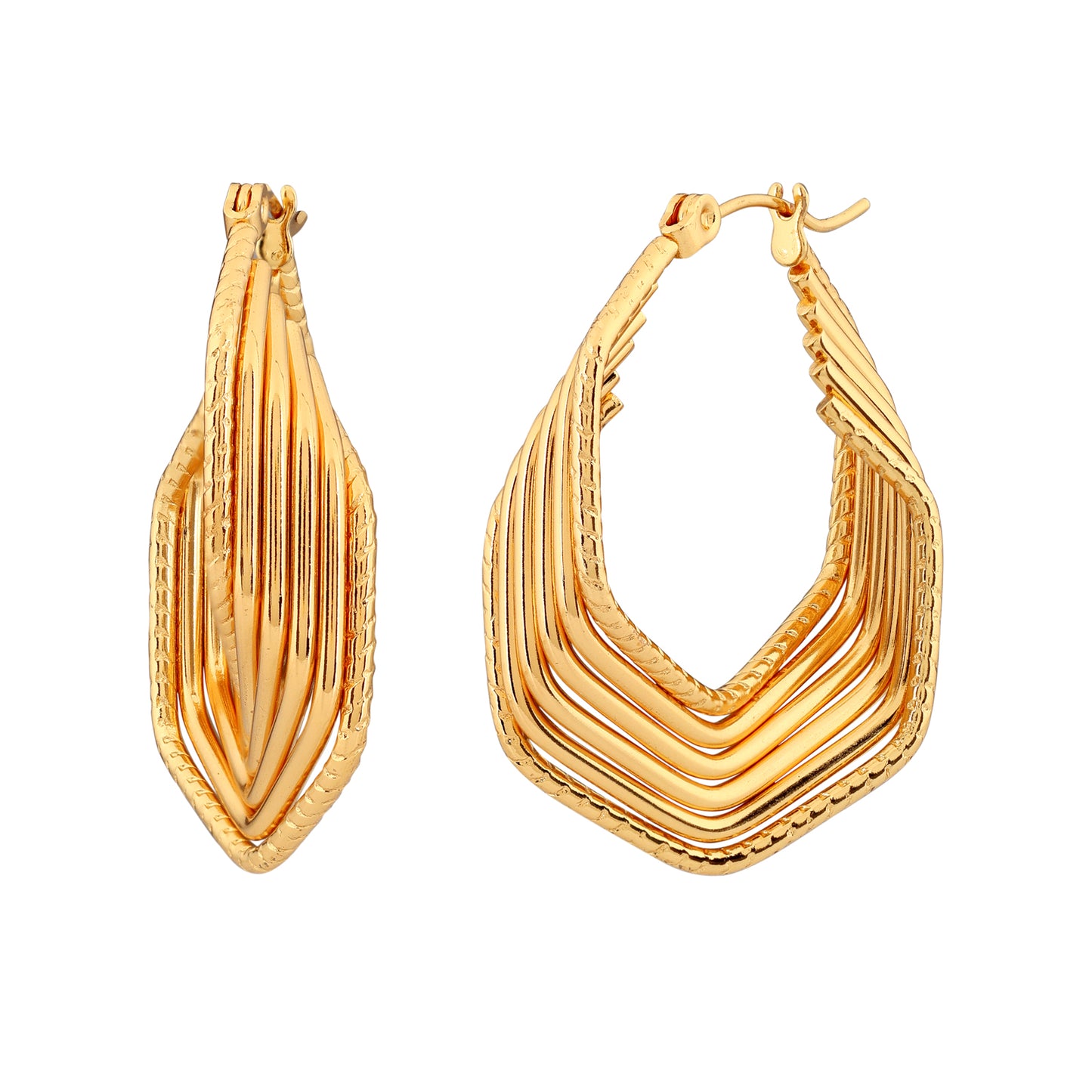 N3VO Royale Crest Hoops