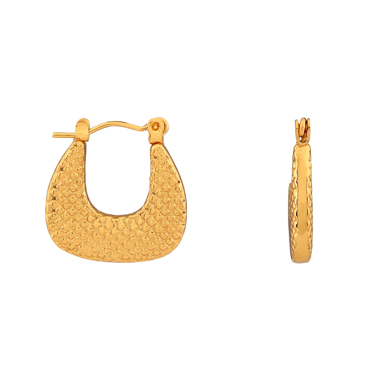 N3VO Imperial Crest Hoop Earrings