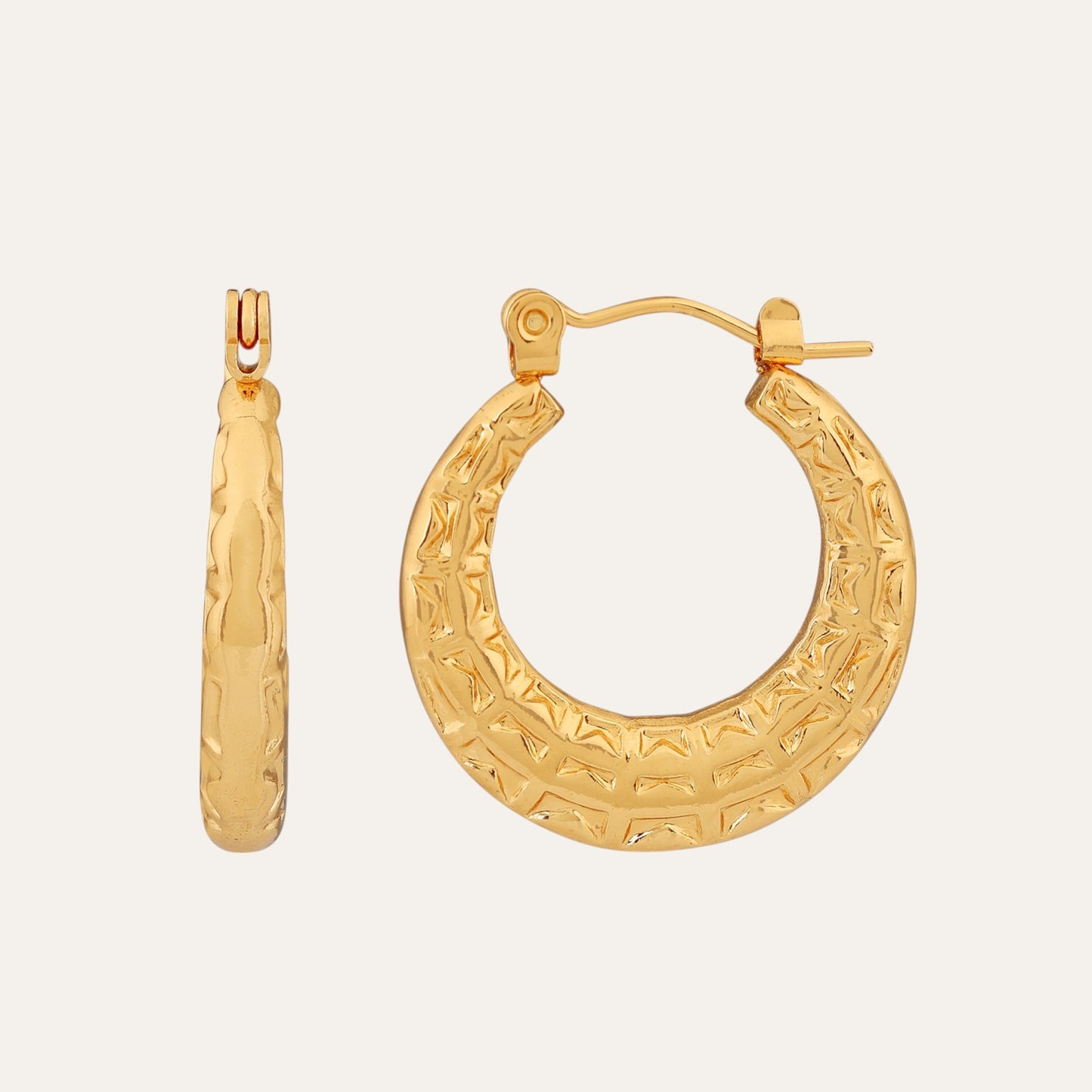 N3VO Gilded Mirage Hoop Earrings
