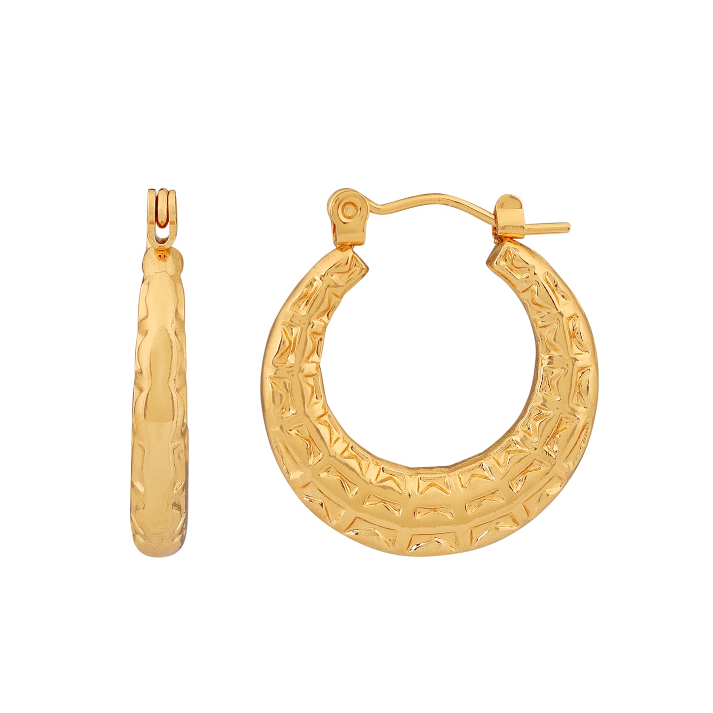 N3VO Gilded Mirage Hoop Earrings