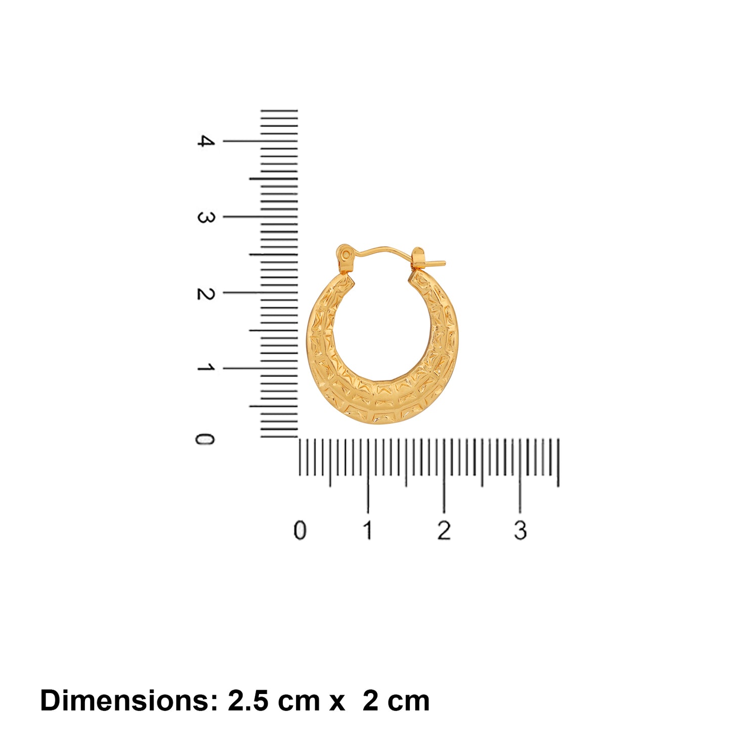 N3VO Gilded Mirage Hoop Earrings