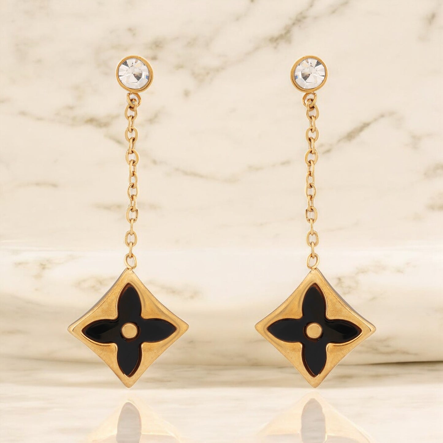 N3VO Noir Luxe Dangle Earrings