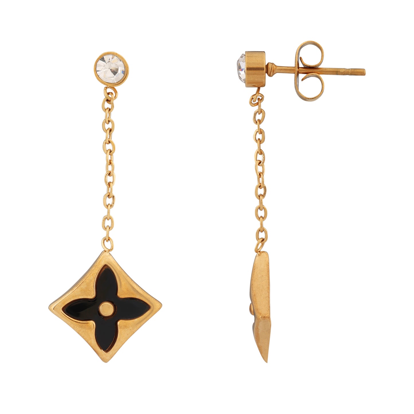N3VO Noir Luxe Dangle Earrings