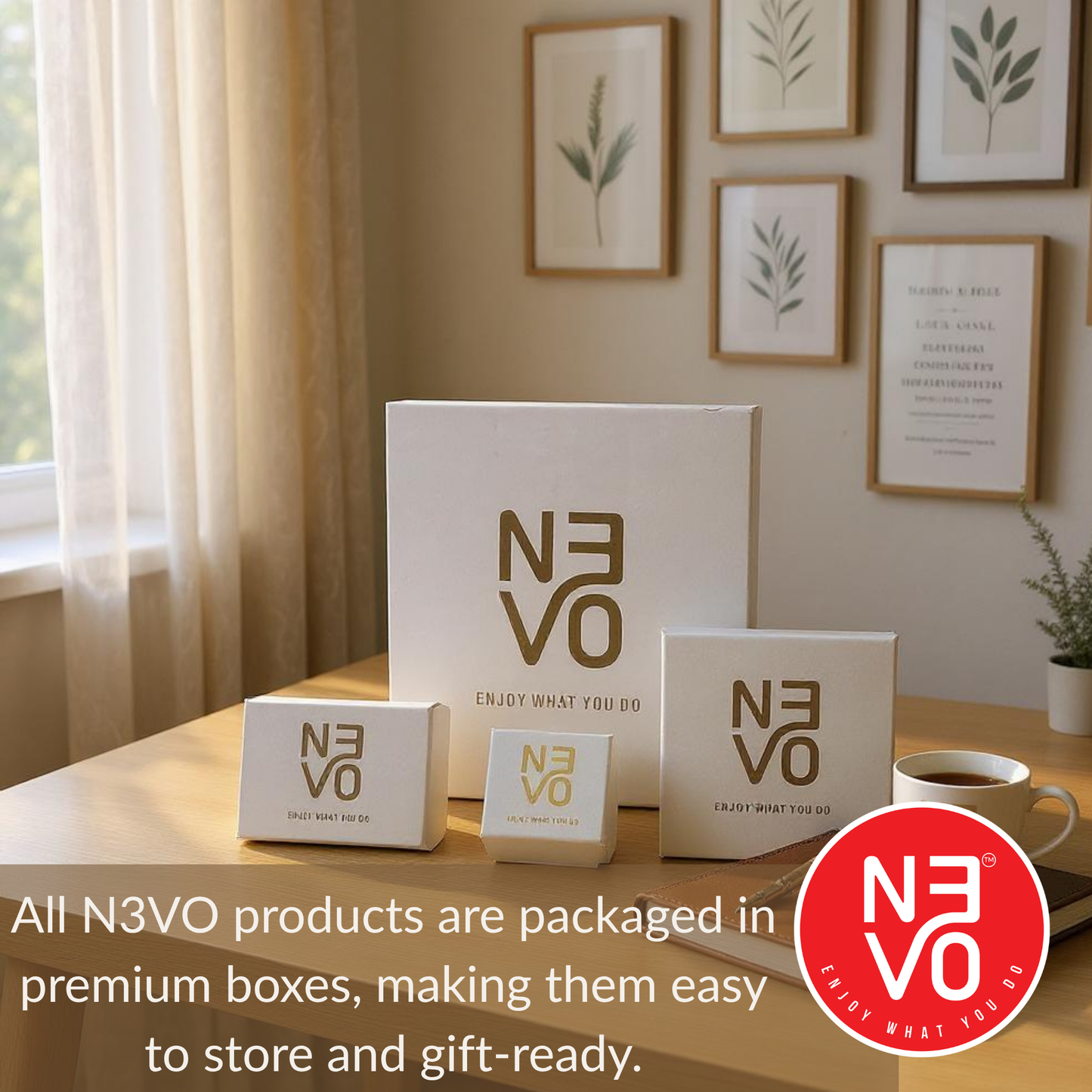 N3VO White Clover Jewelry Set