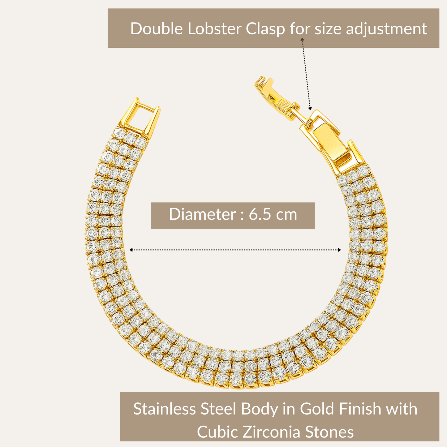 N3VO Radiance Row Bracelet
