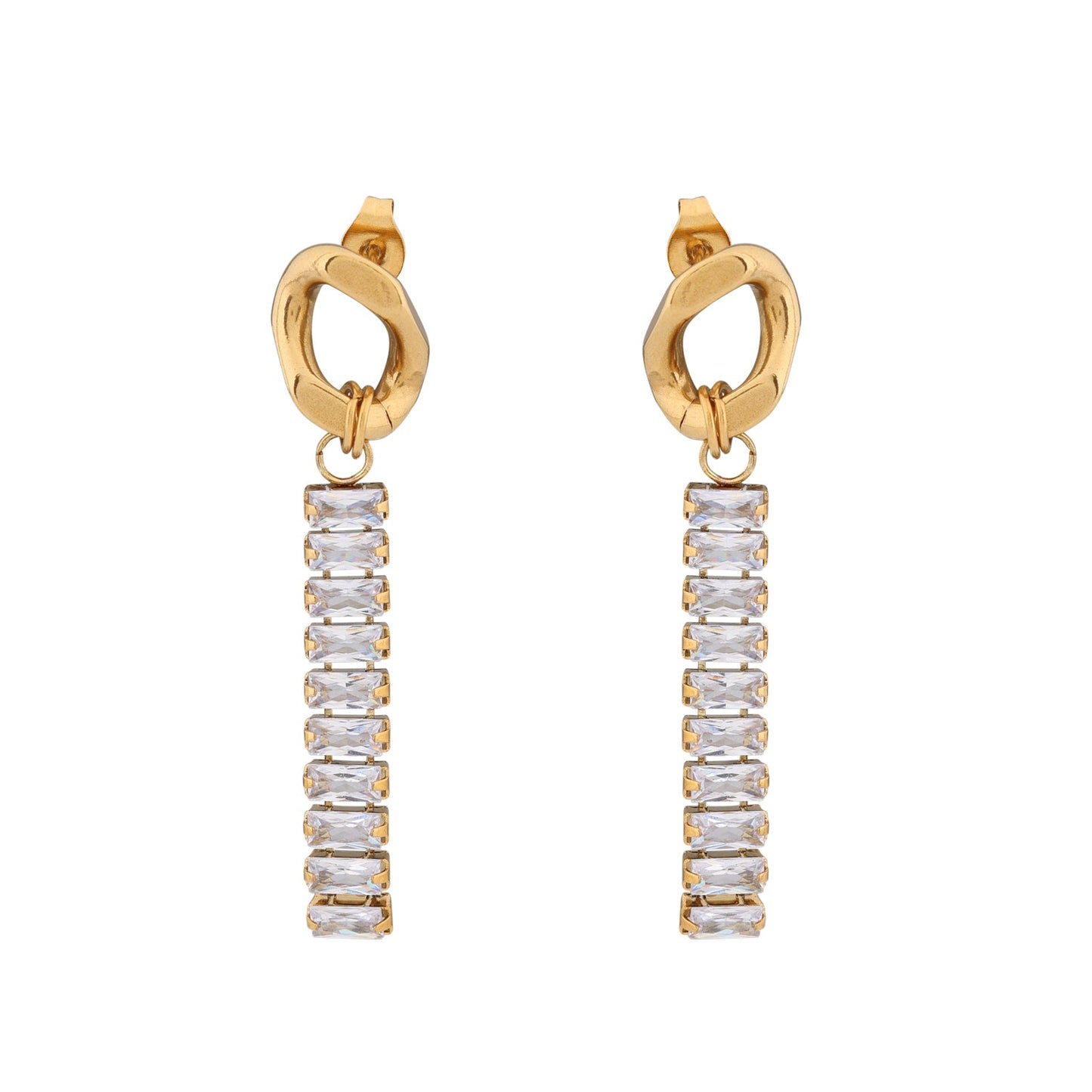 N3VO Golden Cascade Jewelry Set
