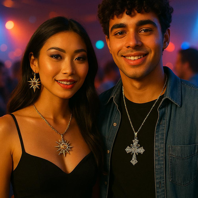 Bold gold statement earrings for party wear – N3VO