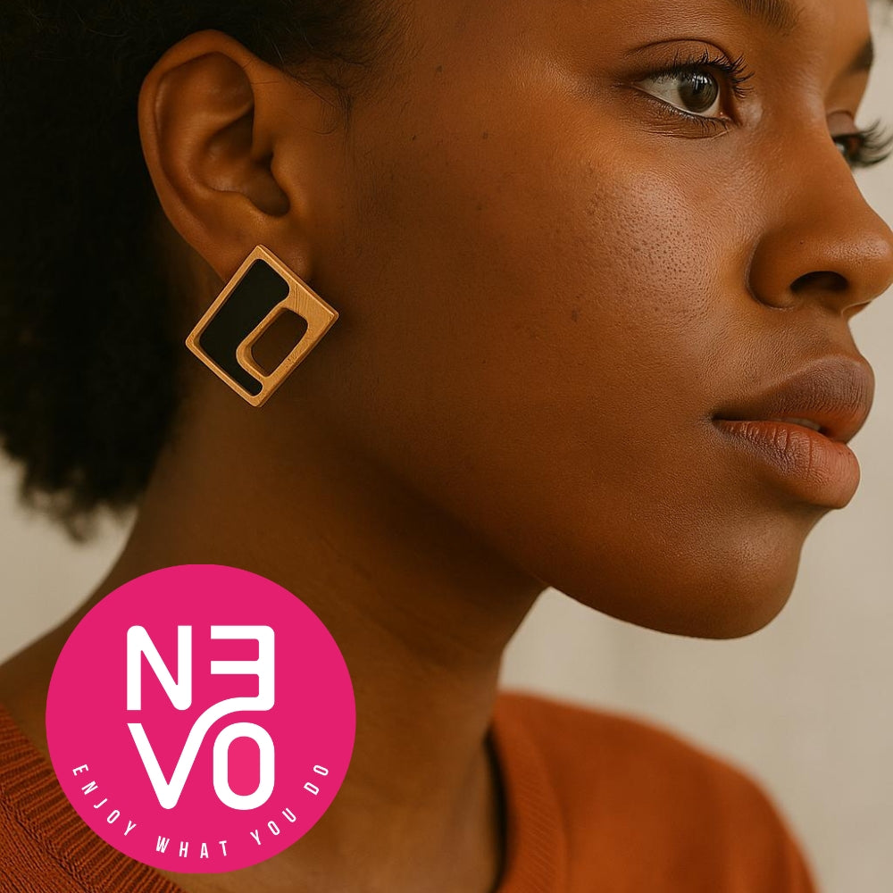 N3VO Obsidian Edge Earrings