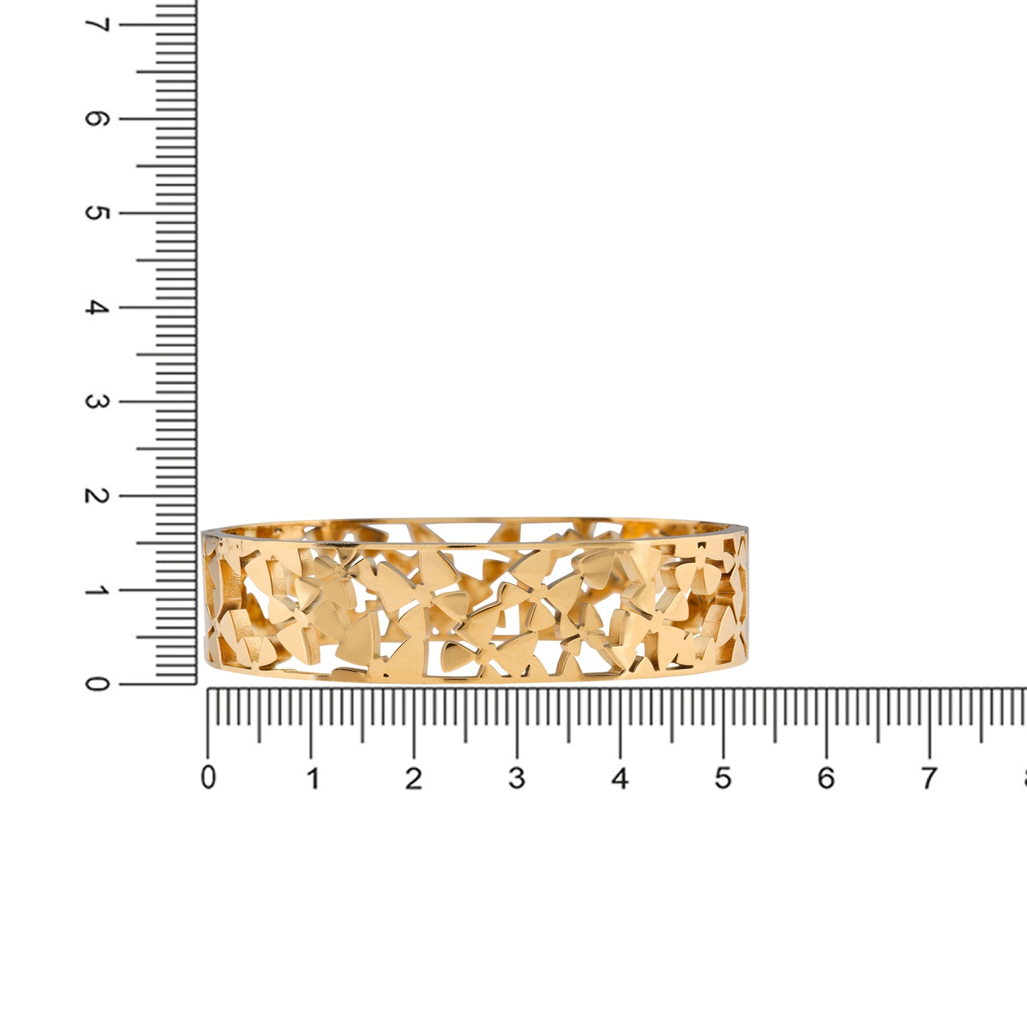 N3VO Aurelia Gold Matte Bangle