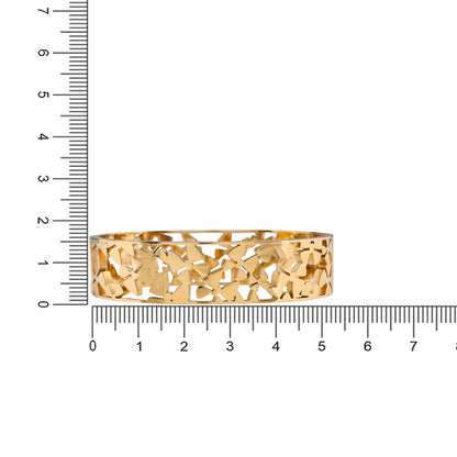 N3VO Aurelia Gold Matte Bangle