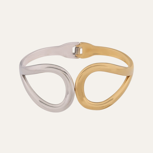 Dual-Tone Flow Bangle
