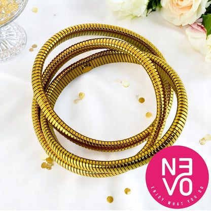 N3VO Bold Coiled Bangle