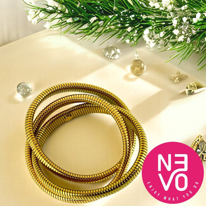 N3VO Bold Coiled Bangle