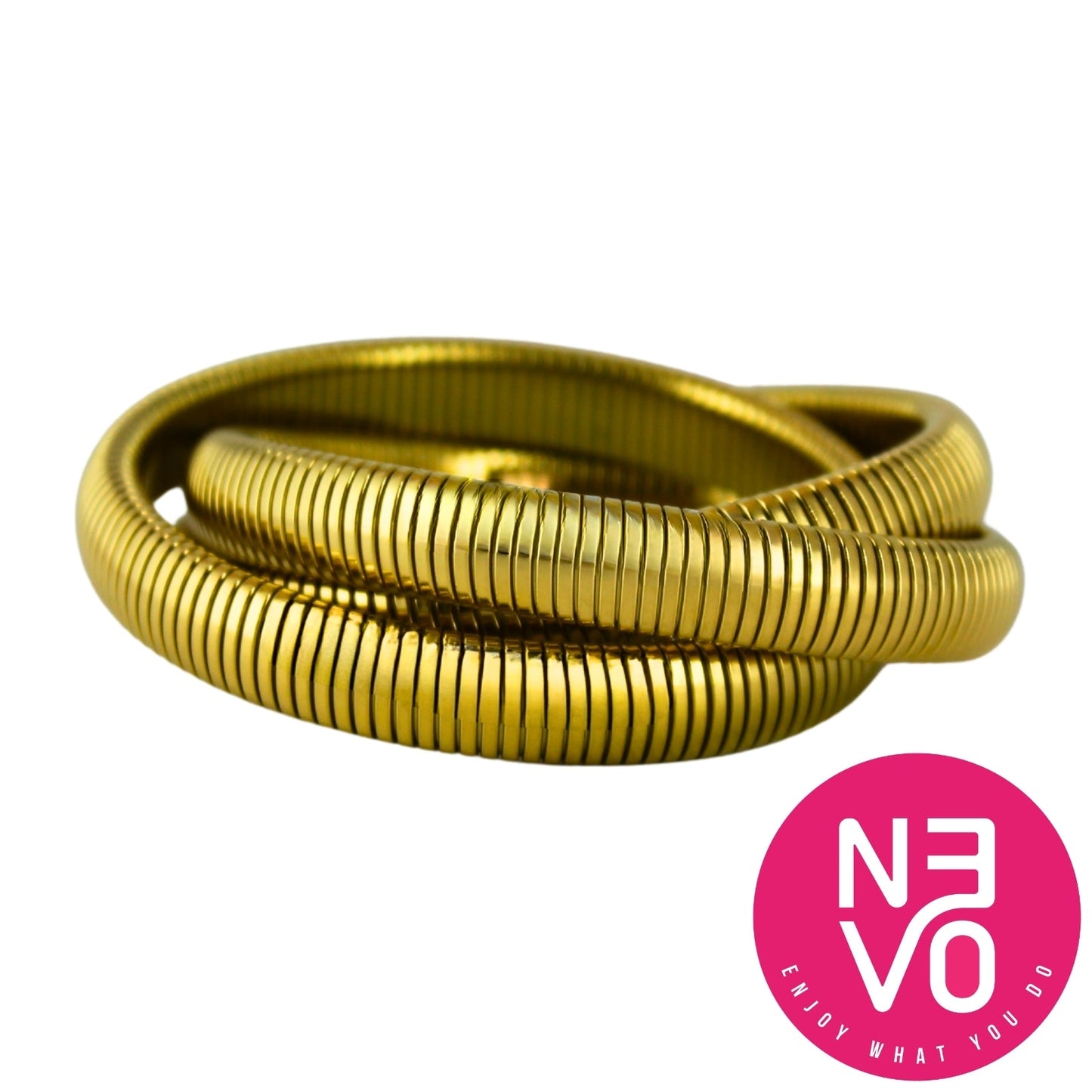 N3VO Bold Coiled Bangle