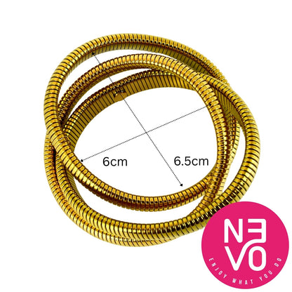 N3VO Bold Coiled Bangle