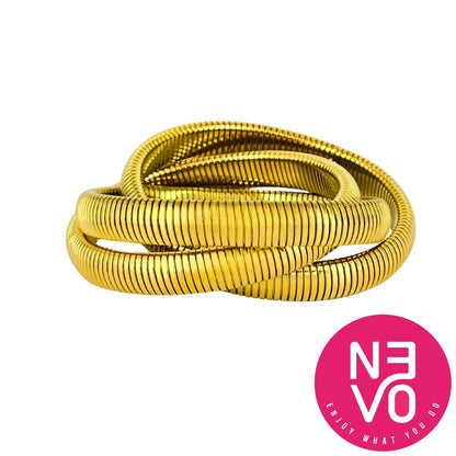 N3VO Bold Coiled Bangle