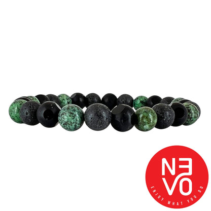 N3VO Elemental Balance Beaded Bracelet –  Green
