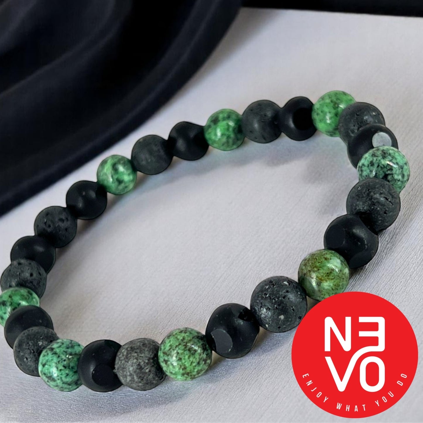 N3VO Elemental Balance Beaded Bracelet –  Green