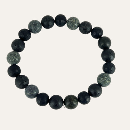 N3VO Terrain Beaded Bracelet - Black