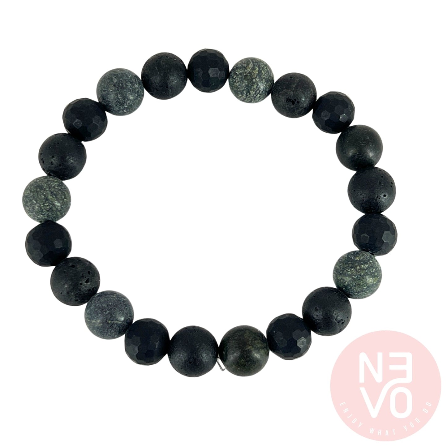 N3VO Terrain Beaded Bracelet - Black