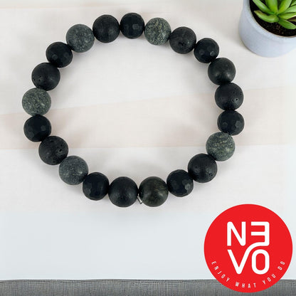 N3VO Terrain Beaded Bracelet - Black