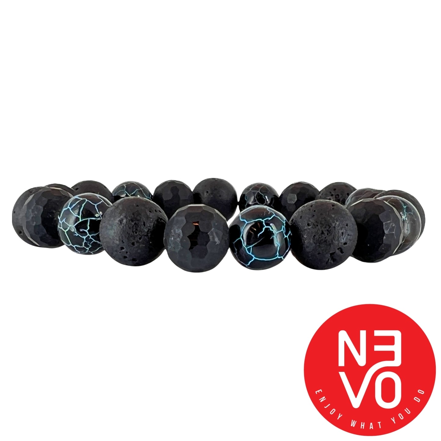 N3VO Electric Blue Beaded Bracelet