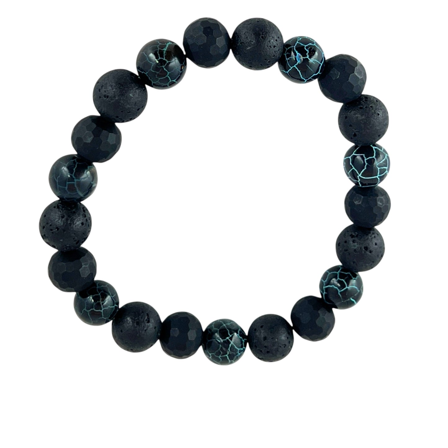 N3VO Electric Blue Beaded Bracelet