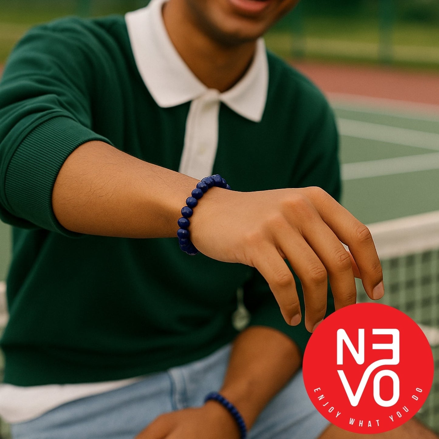 N3VO Lapis Element Bracelet – Deep Blue Natural Stone
