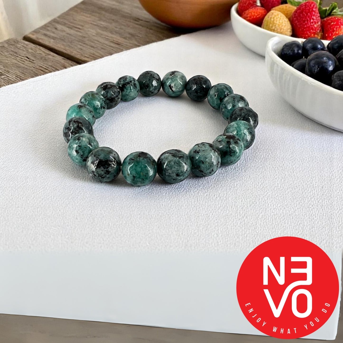 N3VO Terra Stone Bracelet – Green Jasper
