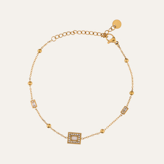Luxe Square Charm Bracelet