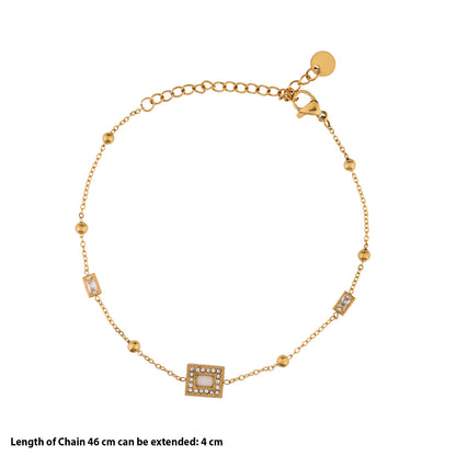 Luxe Square Charm Bracelet