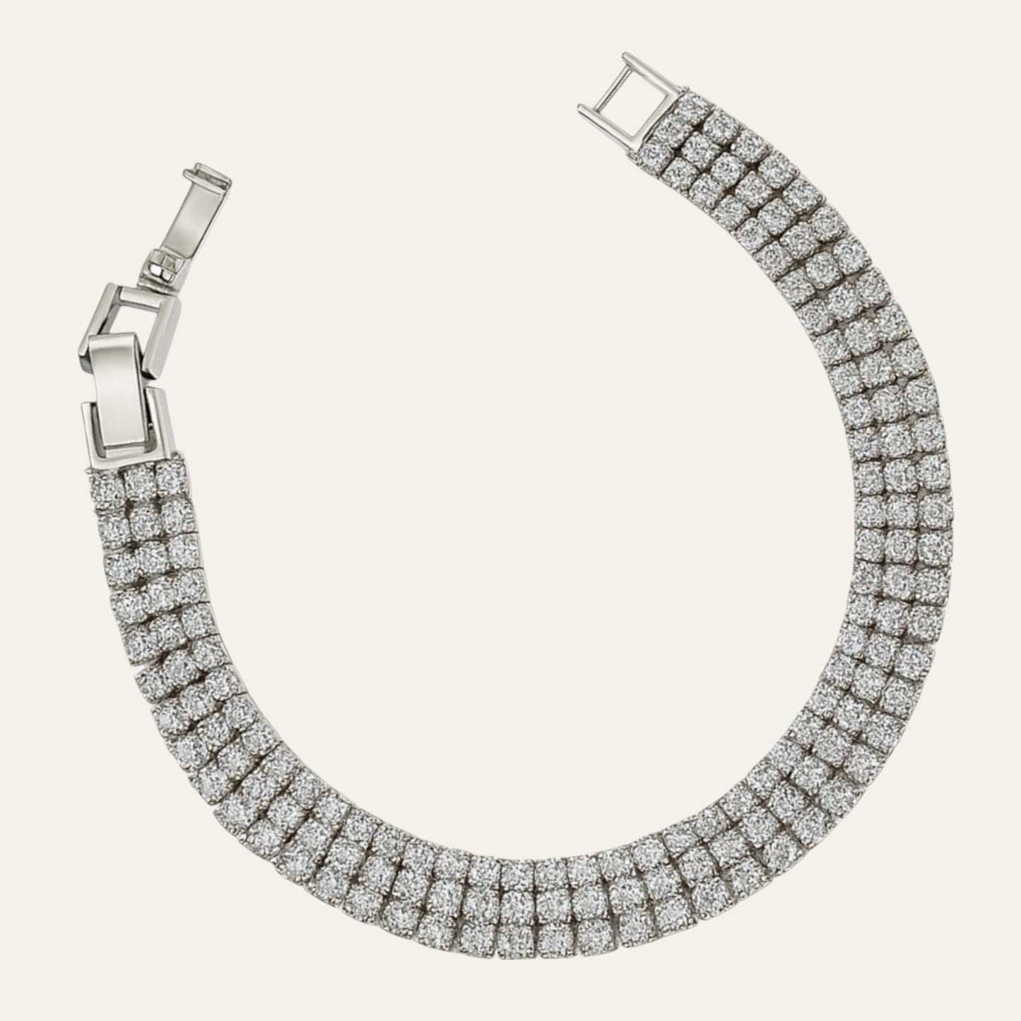 N3VO Triple Sparkle Tennis Bracelet
