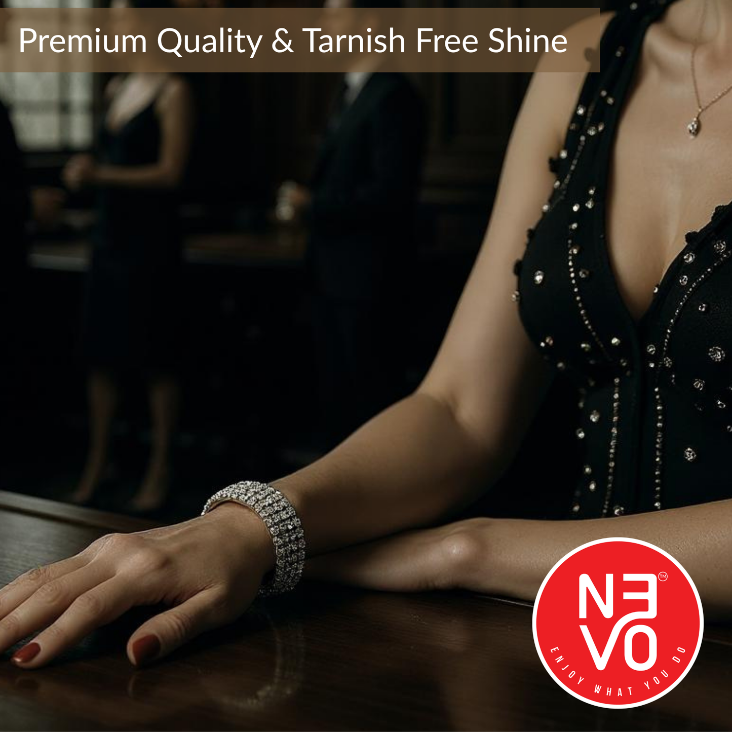 N3VO Triple Sparkle Tennis Bracelet