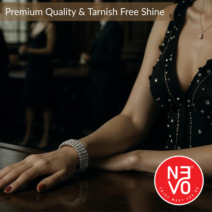 N3VO Triple Sparkle Tennis Bracelet