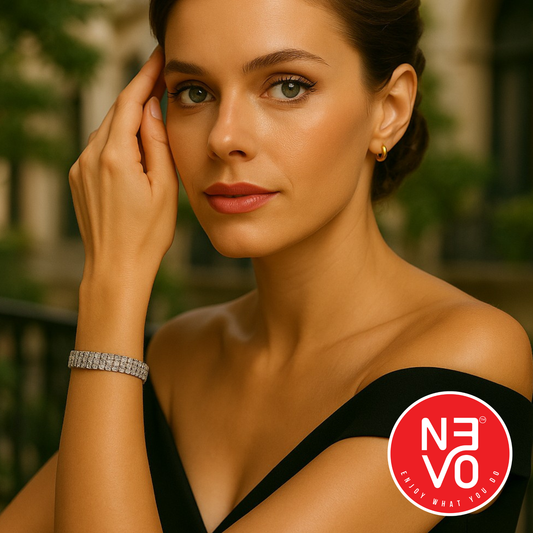 N3VO Triple Sparkle Tennis Bracelet